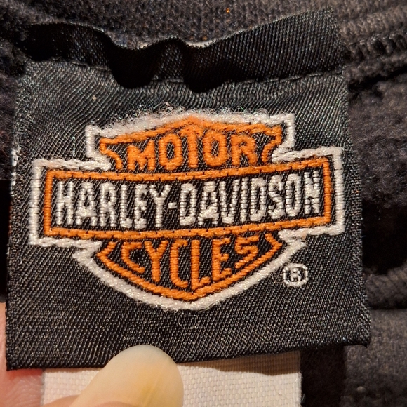 Vintage 1990s Harley-Davidson Motorcycle Logo Illinois Sweatshirt Long Sleeve - Picture 7 of 13